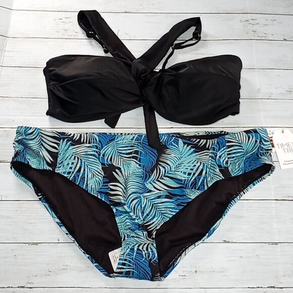 Women's Plus Asymmetrical Swimsuit Bathing Suit Bikini Size 3X - Picture 1 of 11